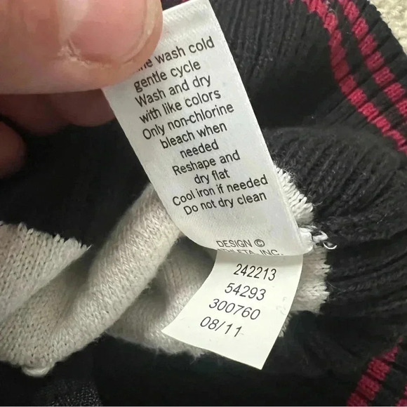 ATHLETA Cotton Poly Blend Cardigan Sweater Jacket Zip Up Multicolor Wm Medium - Picture 13 of 16